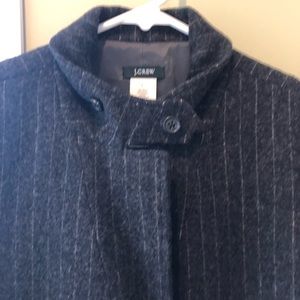 J. Crew wool pinstriped gray  blazer size large.